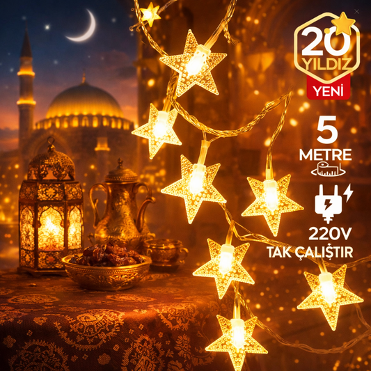 Yıldızlı Ramazan Led Işığı