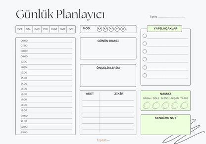 Statik Akıllı Tahta-Günlük Planlayıcı